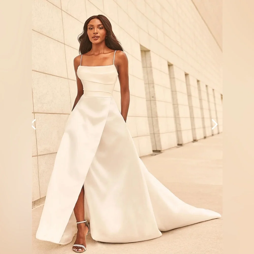 bridesmaid dresses with buttons down the back A Line Lace V Neckline with Keyhole Low Back Wedding Dresses Online -
